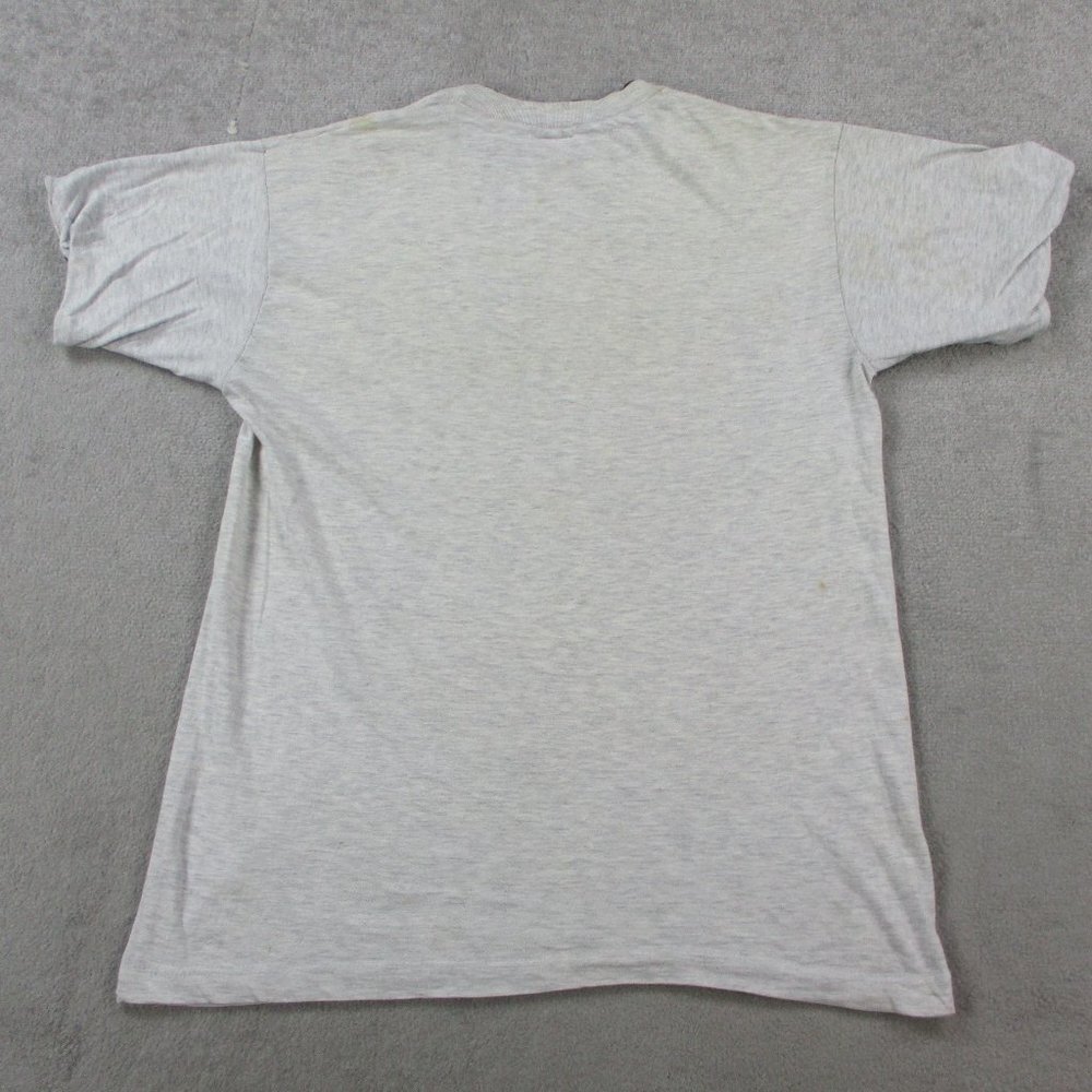 VINTAGE XXL Athletic Department T Shirt Adult Medium Ivory Red Barcelona Layered - Picture 7 of 13